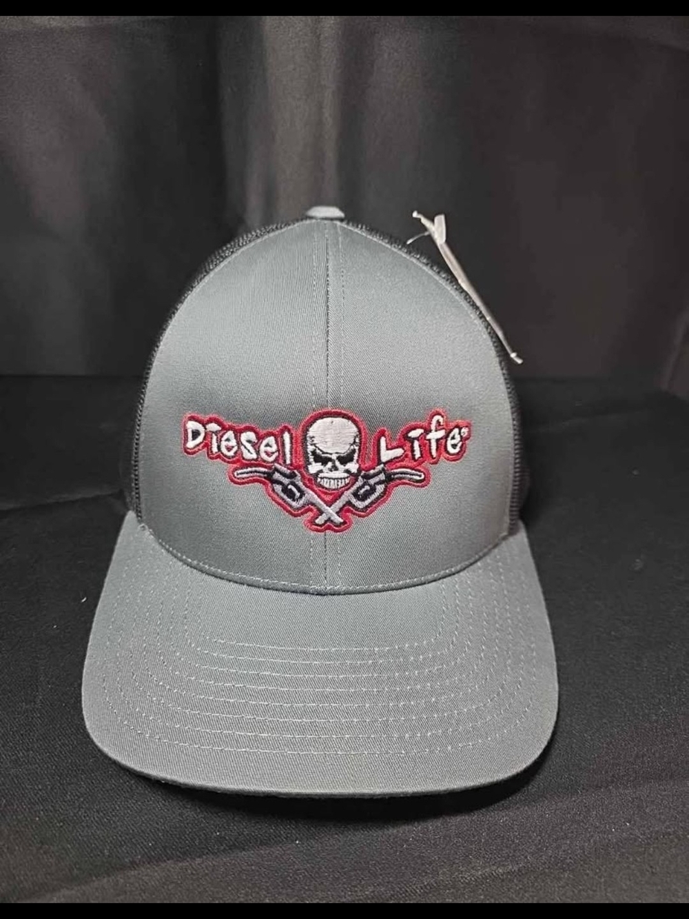 Diesel Life Grey Mesh Snapback Hat New